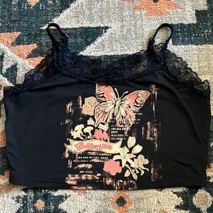 Butterfly crop top